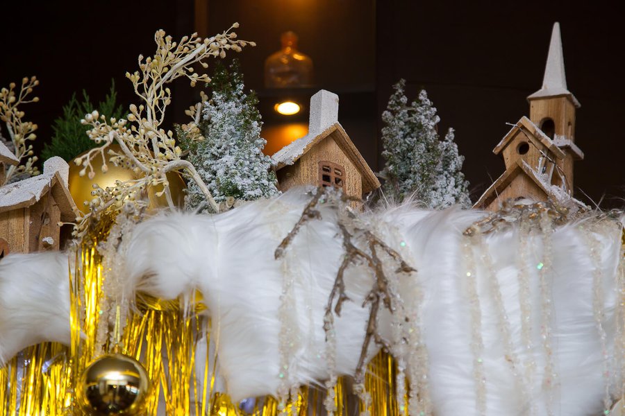 Новогоднее оформление отеля Hyatt Regency Kyiv 2016