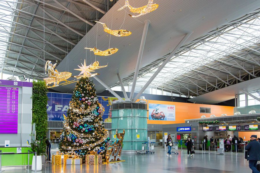 Christmas tree for Boryspil International Airport