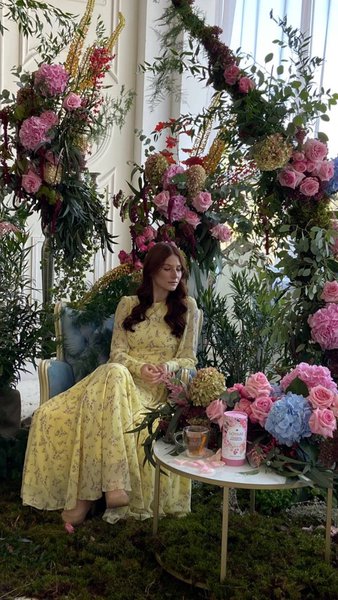 Fantastic garden for shooting LOVARE advertising campaign