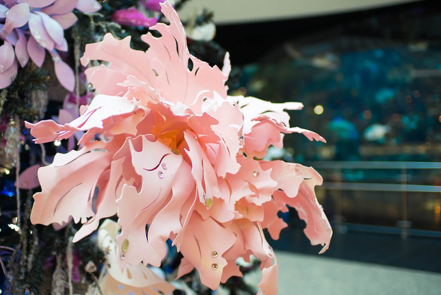 Зимние декорации в ТРЦ Ocean Plaza 2015