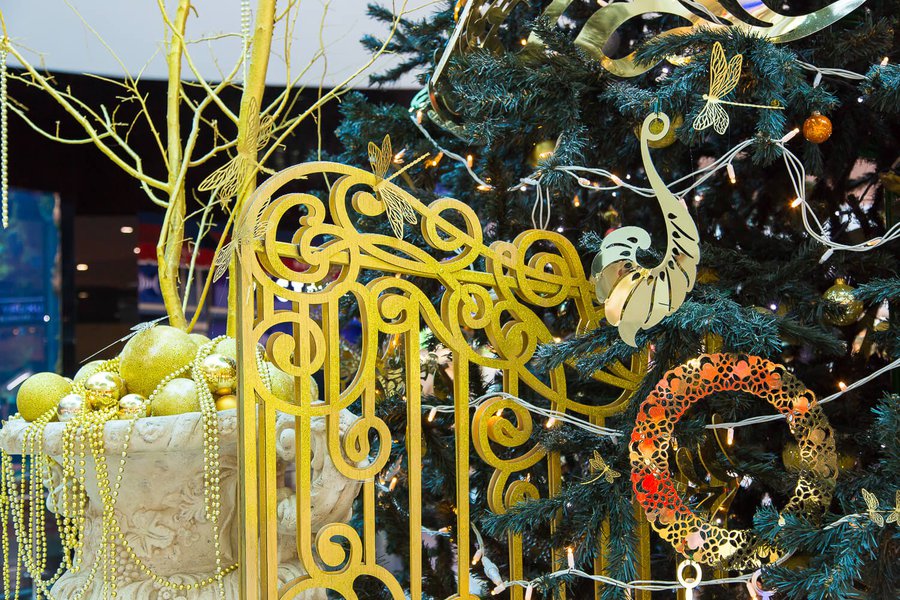 Winter decorations 2016 for the Ocean Plaza shopping mall