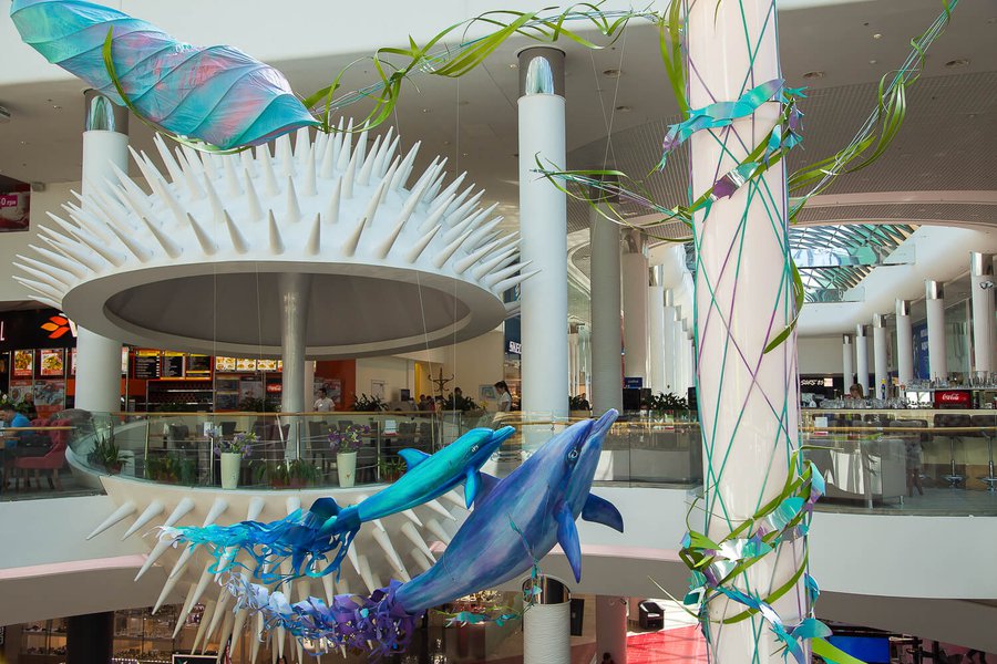 Summer decorations 2017 for the Ocean Plaza shopping mall