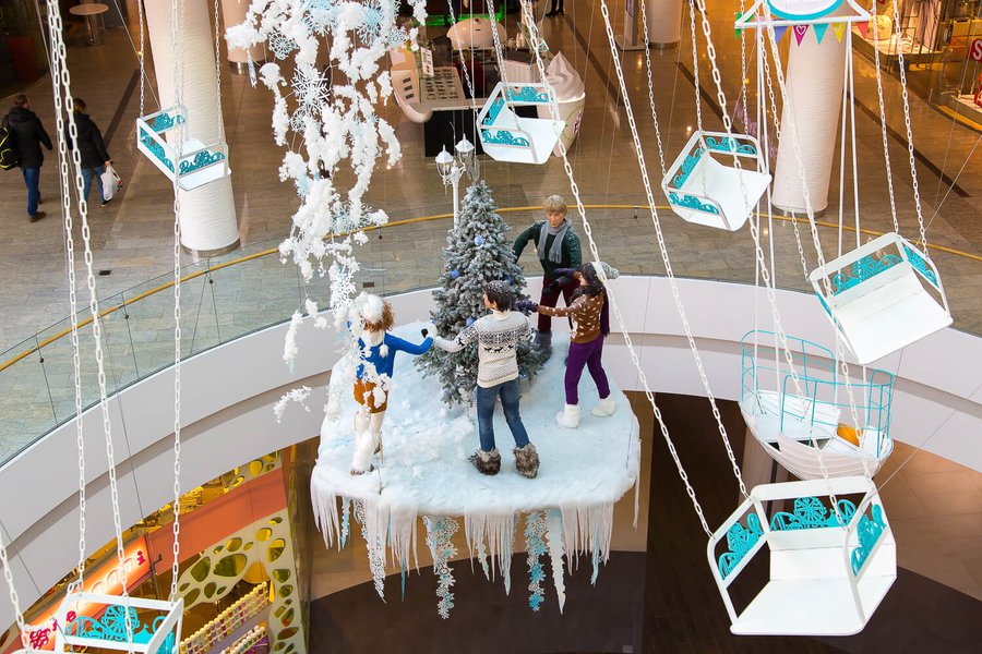 Winter decorations 2016 for the Ocean Plaza shopping mall