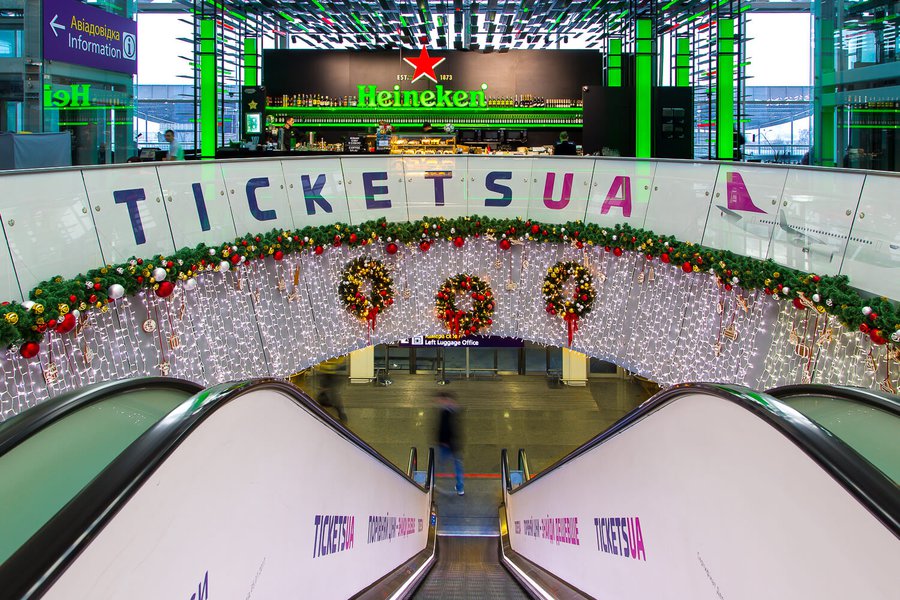 Borispol Airport New Year Decoration