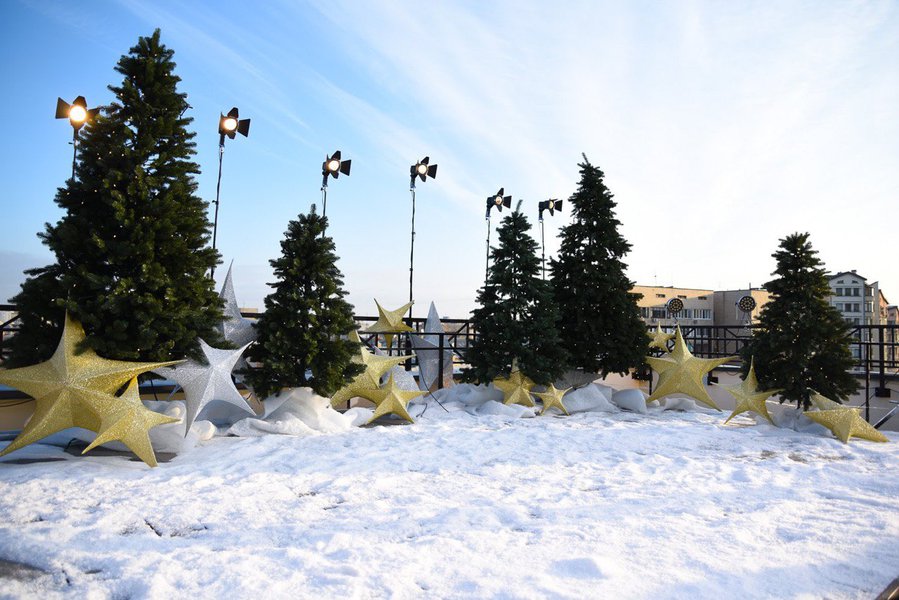 Christmas decoration of the "Snidanok z 1+1"