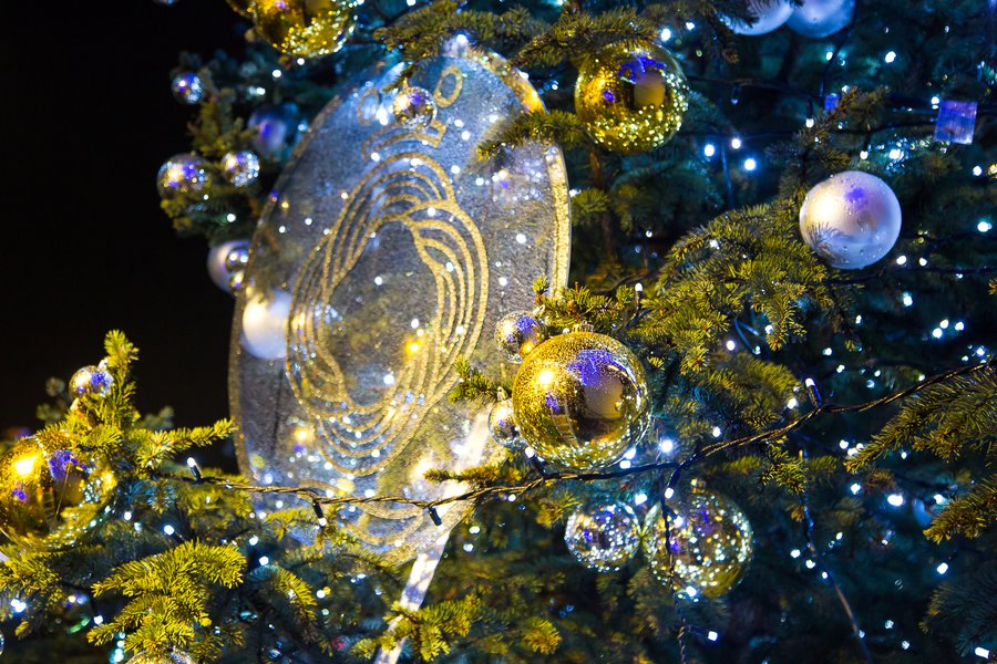 Royal monochrome in the New Year decoration of the Queen nightclub