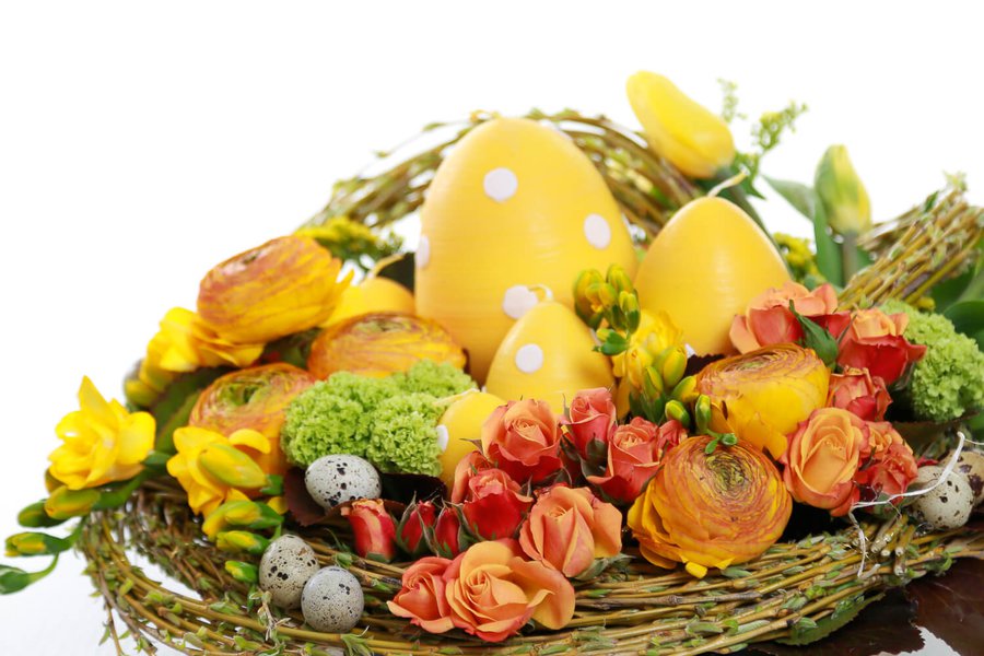 Easter collection of floristry and decor
