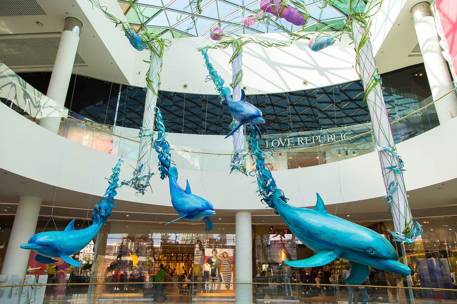 Summer decorations 2017 for the Ocean Plaza shopping mall