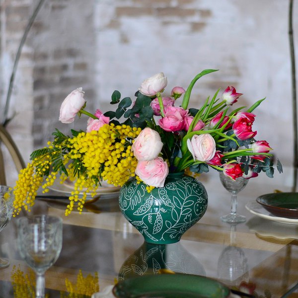 Collection of vases "Mary's Garden: based on the paintings of Maria Prymachenko