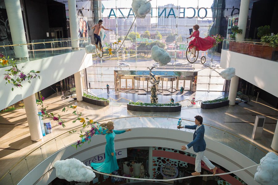 Summer decorations 2015 for the Ocean Plaza shopping mall