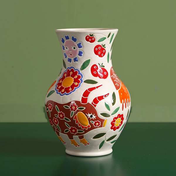 Collection of vases "Mary's Garden: based on the paintings of Maria Prymachenko