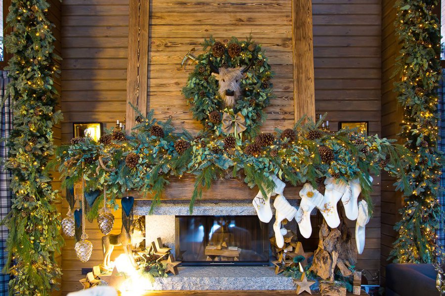 Private decoration in the "House in the mountains" style