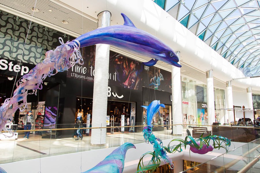 Summer decorations 2017 for the Ocean Plaza shopping mall