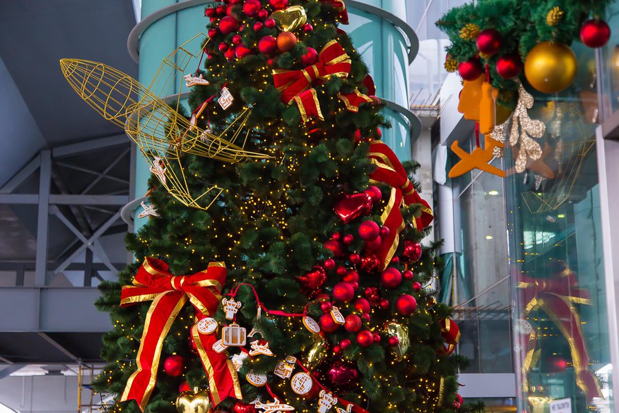 Borispol Airport New Year Decoration