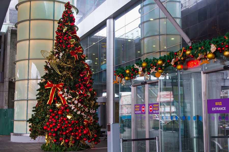 Borispol Airport New Year Decoration