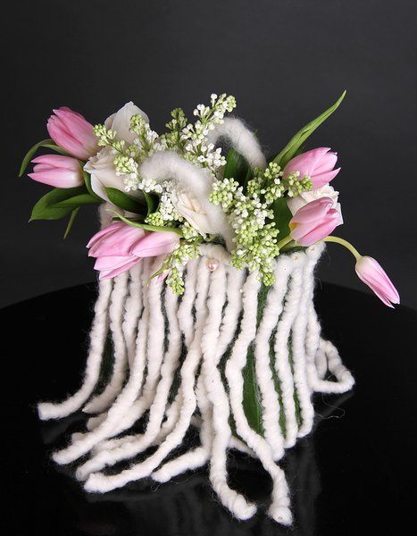 Handbags of flowers