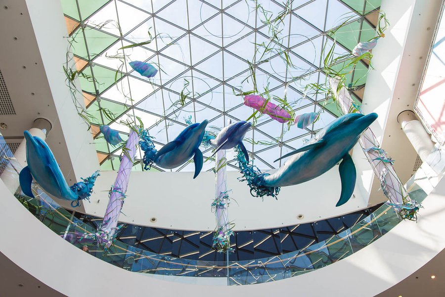 Summer decorations 2017 for the Ocean Plaza shopping mall