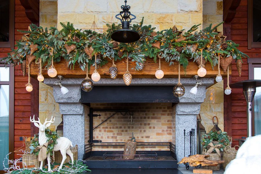Private decoration in the "House in the mountains" style