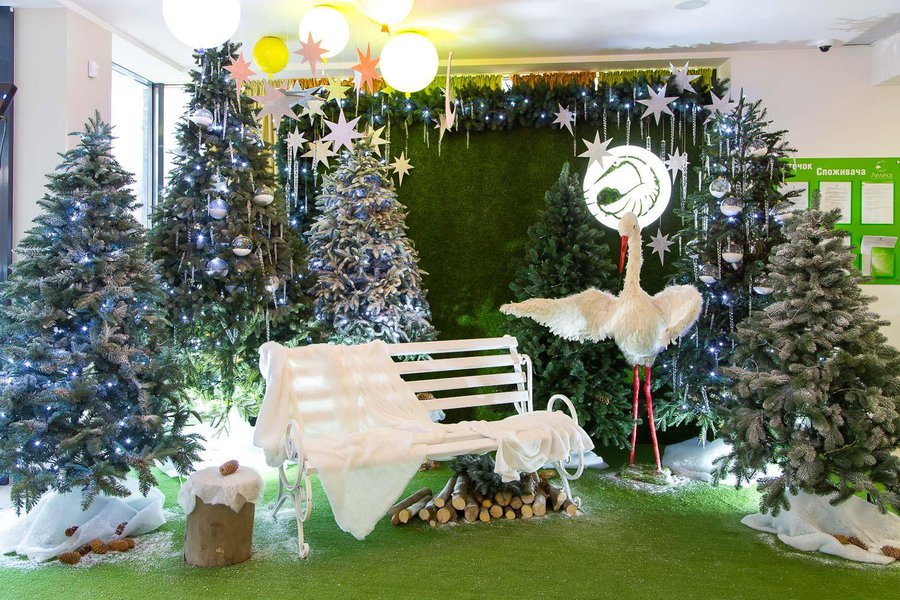 Christmas photozone for the maternity hospital "Leleka"
