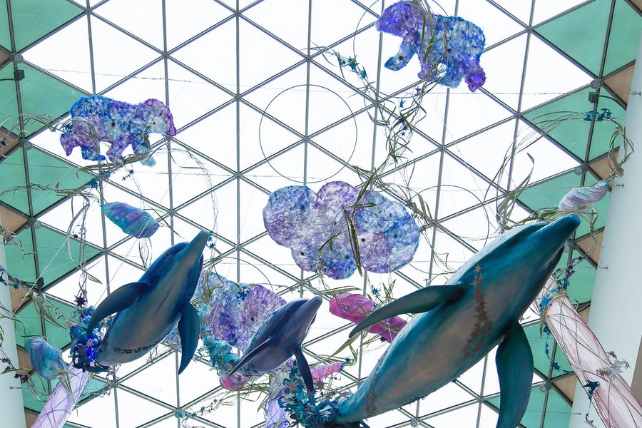 Winter decorations 2017 for the Ocean Plaza shopping mall