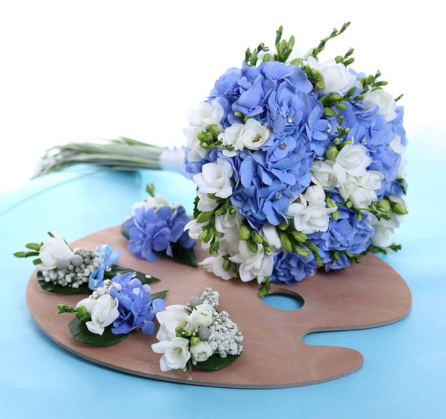 Collection of wedding bouquets