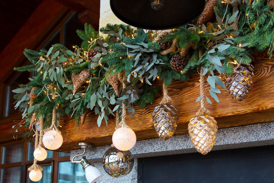 Private decoration in the "House in the mountains" style