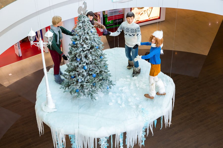 Winter decorations 2016 for the Ocean Plaza shopping mall
