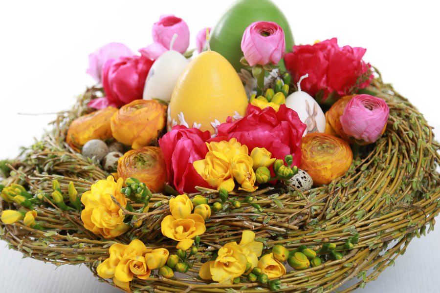 Easter collection of floristry and decor