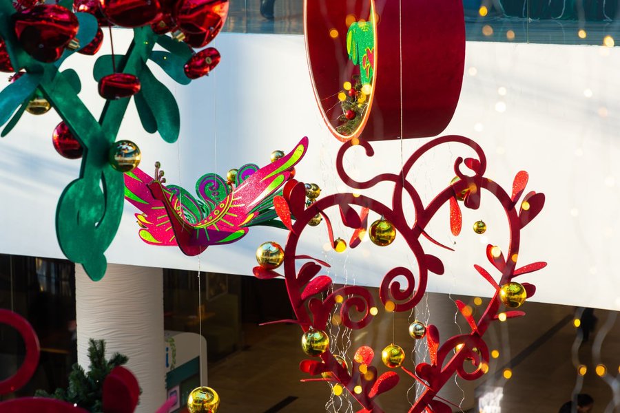 Christmas decoration "Berehynia" in the Ocean Plaza shopping centre