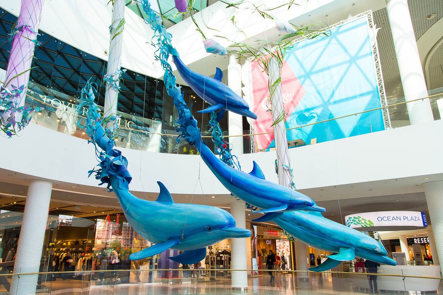 Summer decorations 2017 for the Ocean Plaza shopping mall