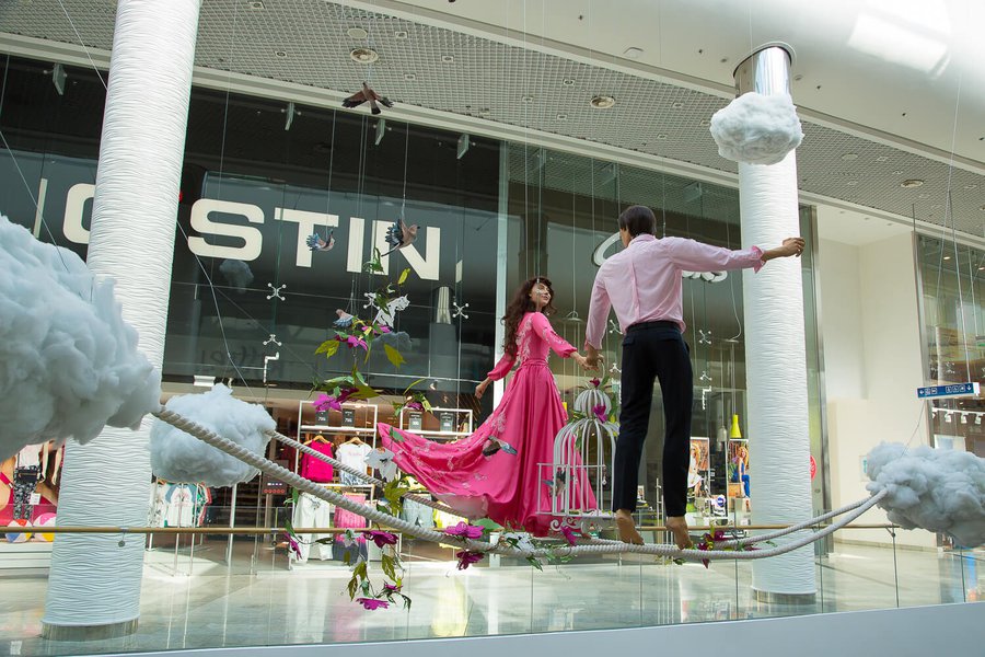 Summer decorations 2015 for the Ocean Plaza shopping mall