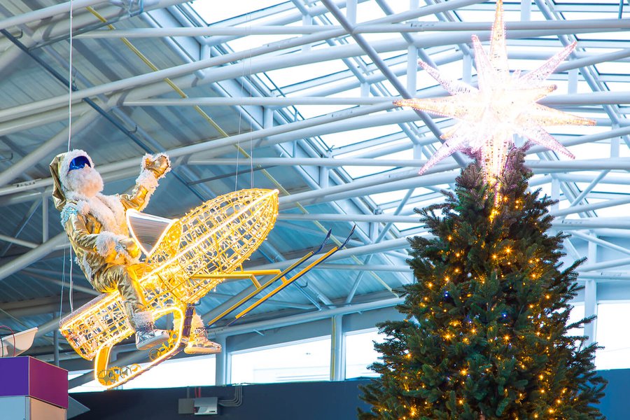 Borispol Airport New Year Decoration