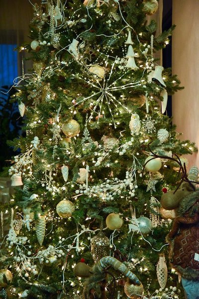 Apartment Christmas decoration in the Scandinavian style