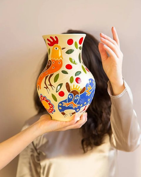 Collection of vases "Mary's Garden: based on the paintings of Maria Prymachenko