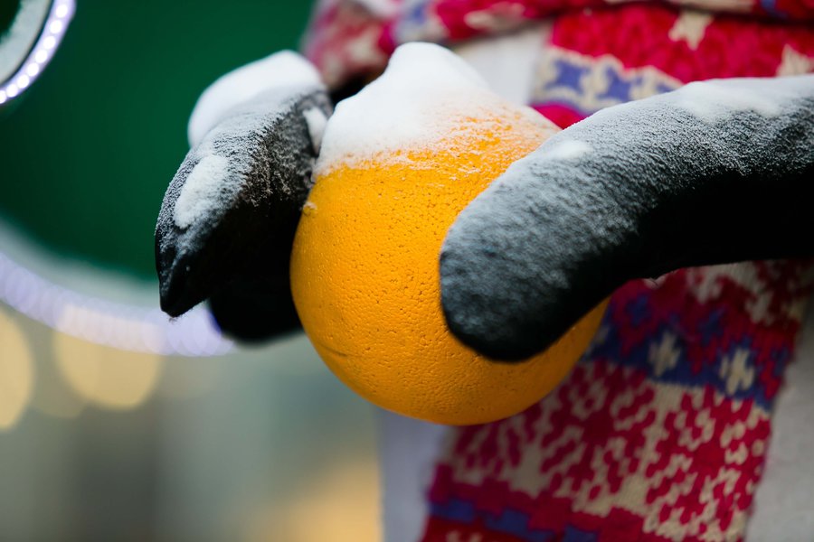 Winter decoration for Lviv Roshen Store 2017