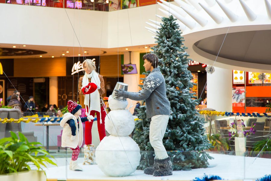 Winter decorations 2016 for the Ocean Plaza shopping mall