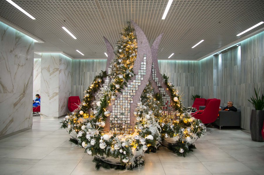 New Year's fusion for business center "Leonardo"