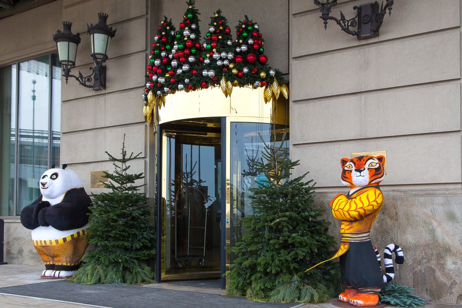New Year's "Kung Fu Panda" for the Fairmont Grand Hotel