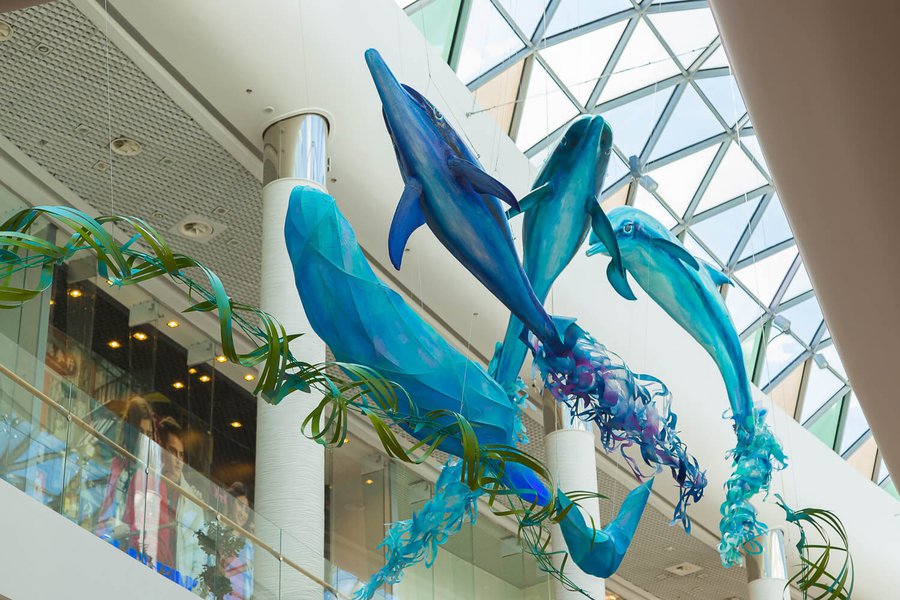 Summer decorations 2017 for the Ocean Plaza shopping mall