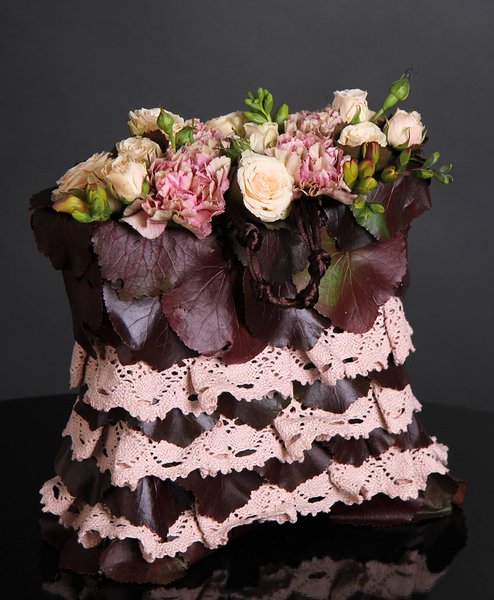 Handbags of flowers