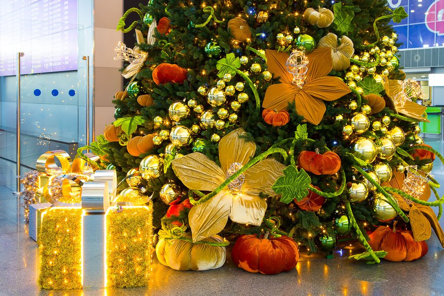 Borispol Airport New Year Decoration