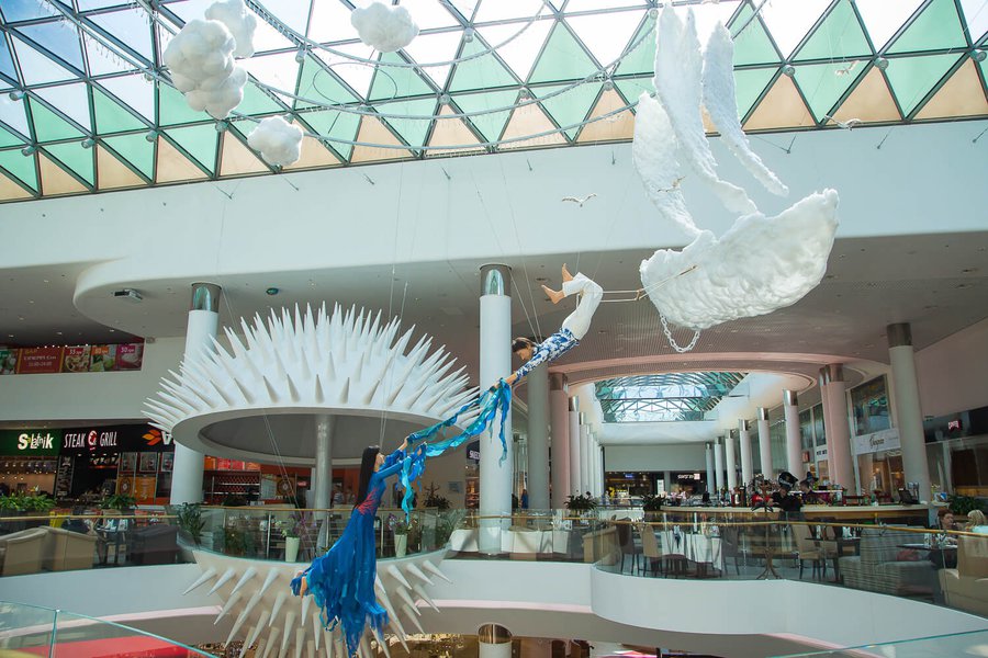 Summer decorations 2015 for the Ocean Plaza shopping mall