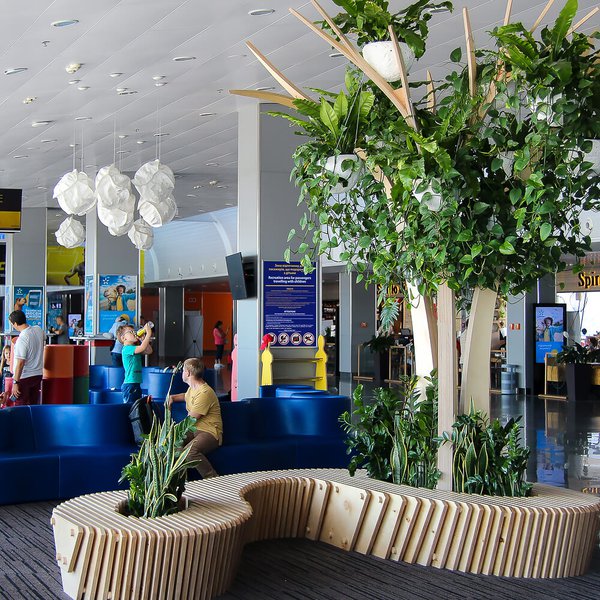 Landscaping at Boryspil airport