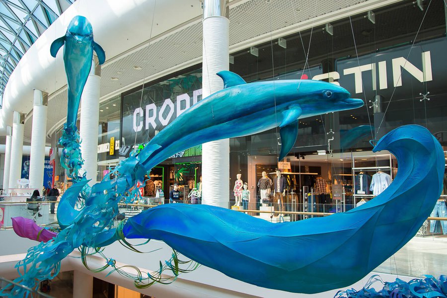 Summer decorations 2017 for the Ocean Plaza shopping mall