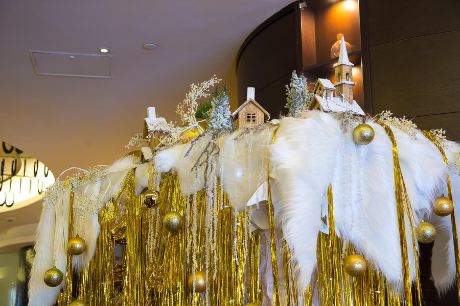 Новогоднее оформление отеля Hyatt Regency Kyiv 2016