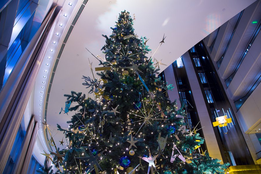 Новорічне оформлення готелю Hyatt Regency Kyiv 2018