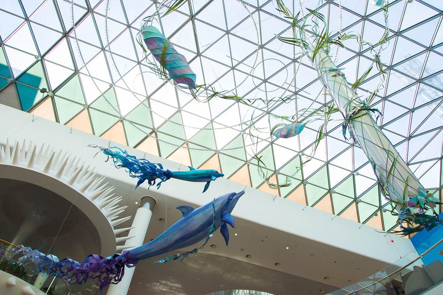 Summer decorations 2017 for the Ocean Plaza shopping mall