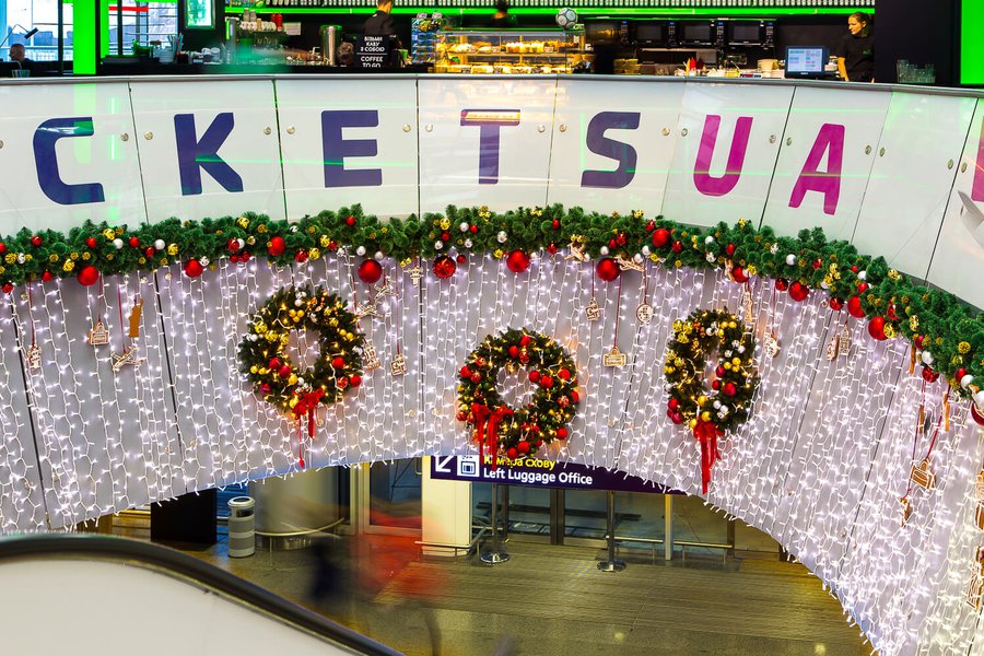 Borispol Airport New Year Decoration