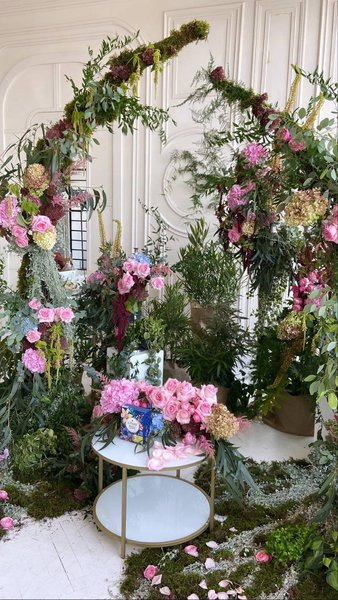 Fantastic garden for shooting LOVARE advertising campaign