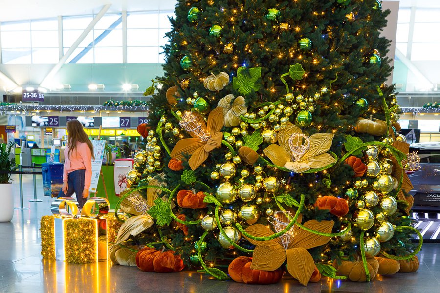 Borispol Airport New Year Decoration